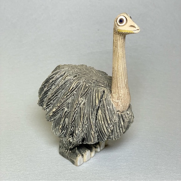 Artesania Rinconada Folk Art Clay Ostrich Figurine Uruguay - Picture 1 of 5